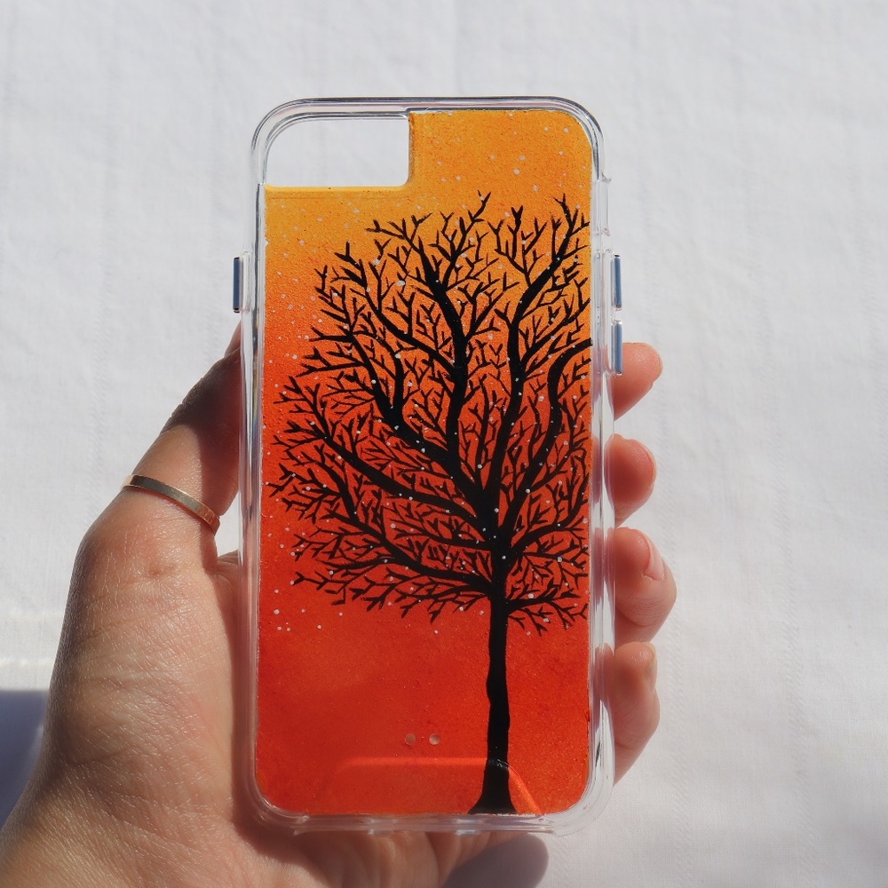 Handmade, painted Phone Case